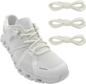 3 Pairs Elastic Shoe Laces Replacement Laces for Running Shoes,Stretch Oval Strings Replacement Shoestrings
