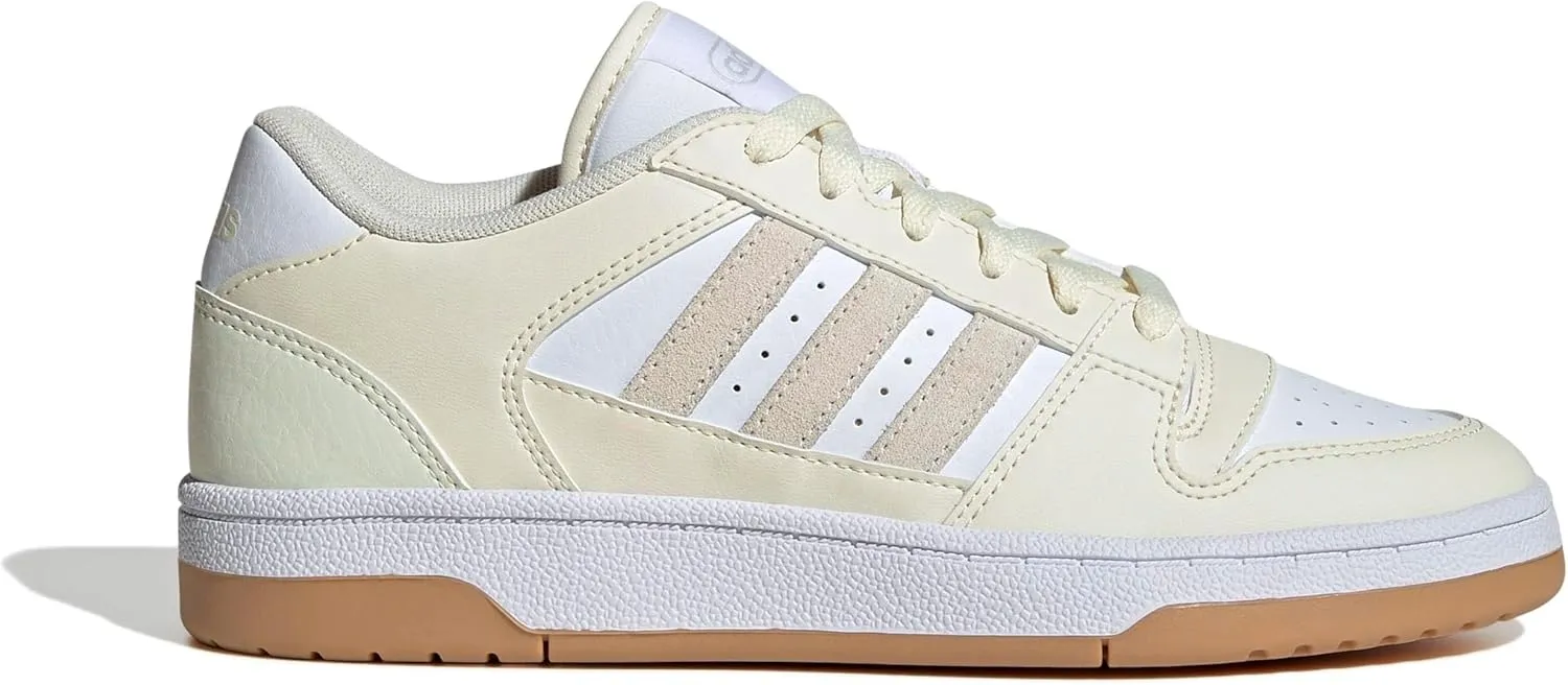 adidas Womens Break Start Low Lace Up Sneakers Shoes Casual - Off White