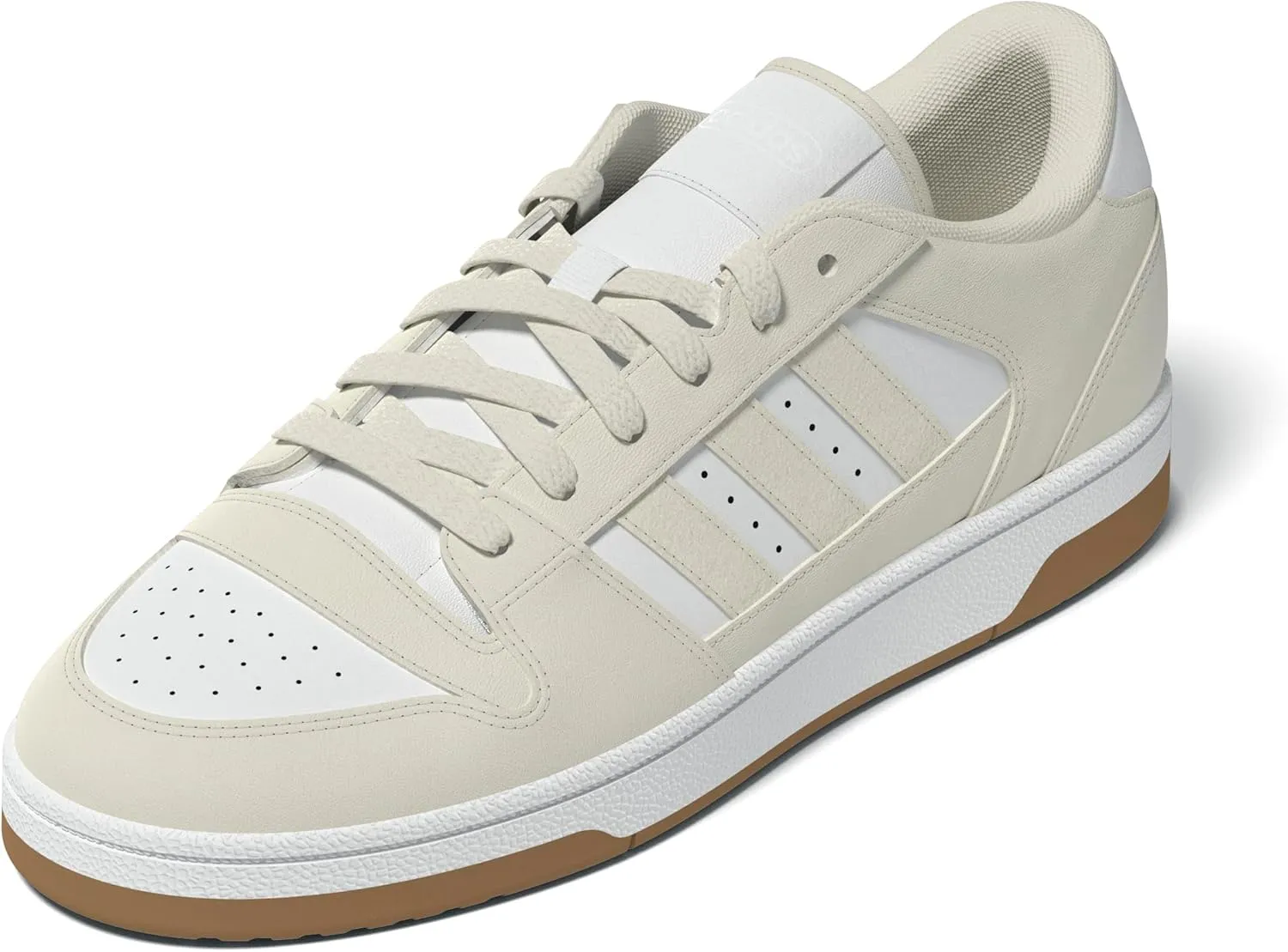 adidas Womens Break Start Low Lace Up Sneakers Shoes Casual - Off White