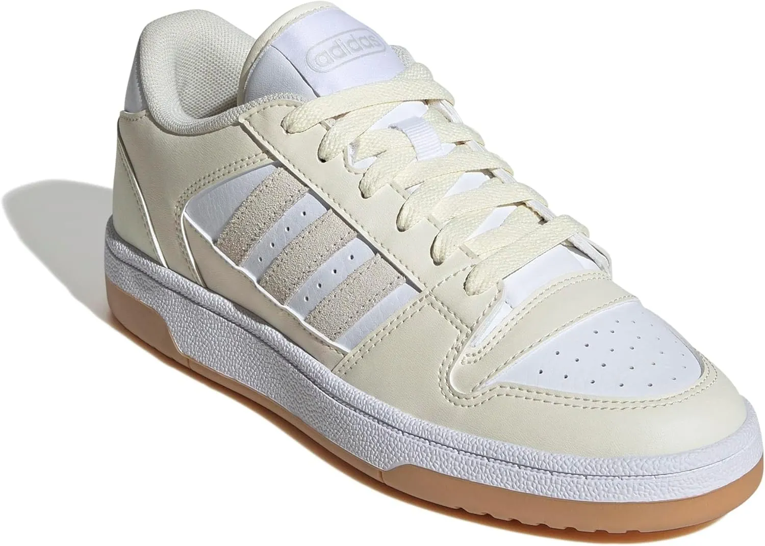 adidas Womens Break Start Low Lace Up Sneakers Shoes Casual - Off White