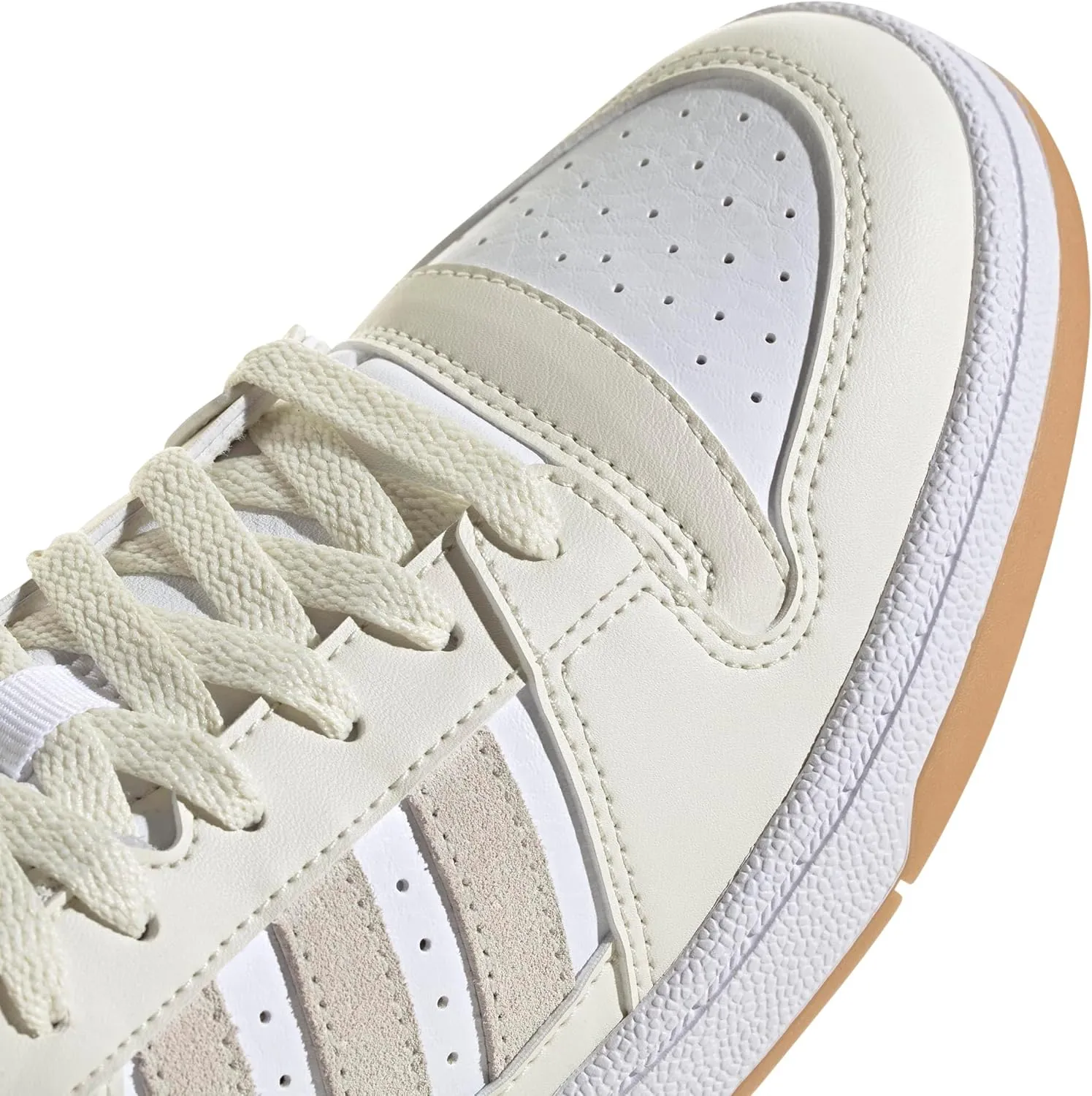 adidas Womens Break Start Low Lace Up Sneakers Shoes Casual - Off White