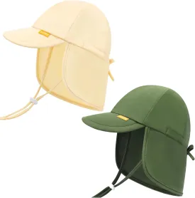 Adjustable Baby Sun Hats with UPF50  & Neck Flap Protection - Perfect Swim & Play Toddler Hat for Girls & Boys