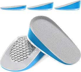 Ailaka Gel Height Increase Insoles, Shock Absorption Heel Cushion Pads, Height Lift Shoes Inserts for Men & Women