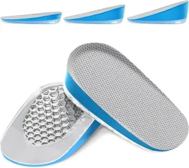 Ailaka Gel Height Increase Insoles, Shock Absorption Heel Cushion Pads, Height Lift Shoes Inserts for Men & Women