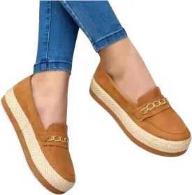 Aniywn Women's High Platform Wedge Heels Shoes Closed Round Toe Wedge Pumps Slip On Comfort Working Dress Office Shoes