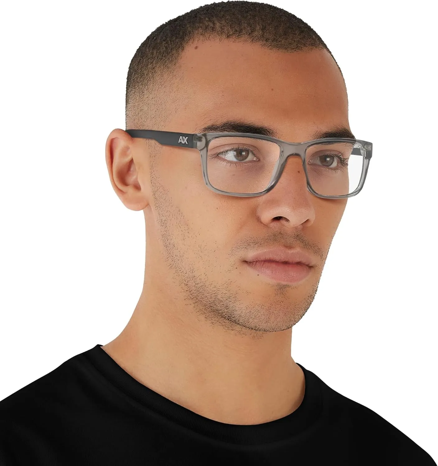 Armani Exchange Men's Ax3016 Square Prescription Eyewear Frames