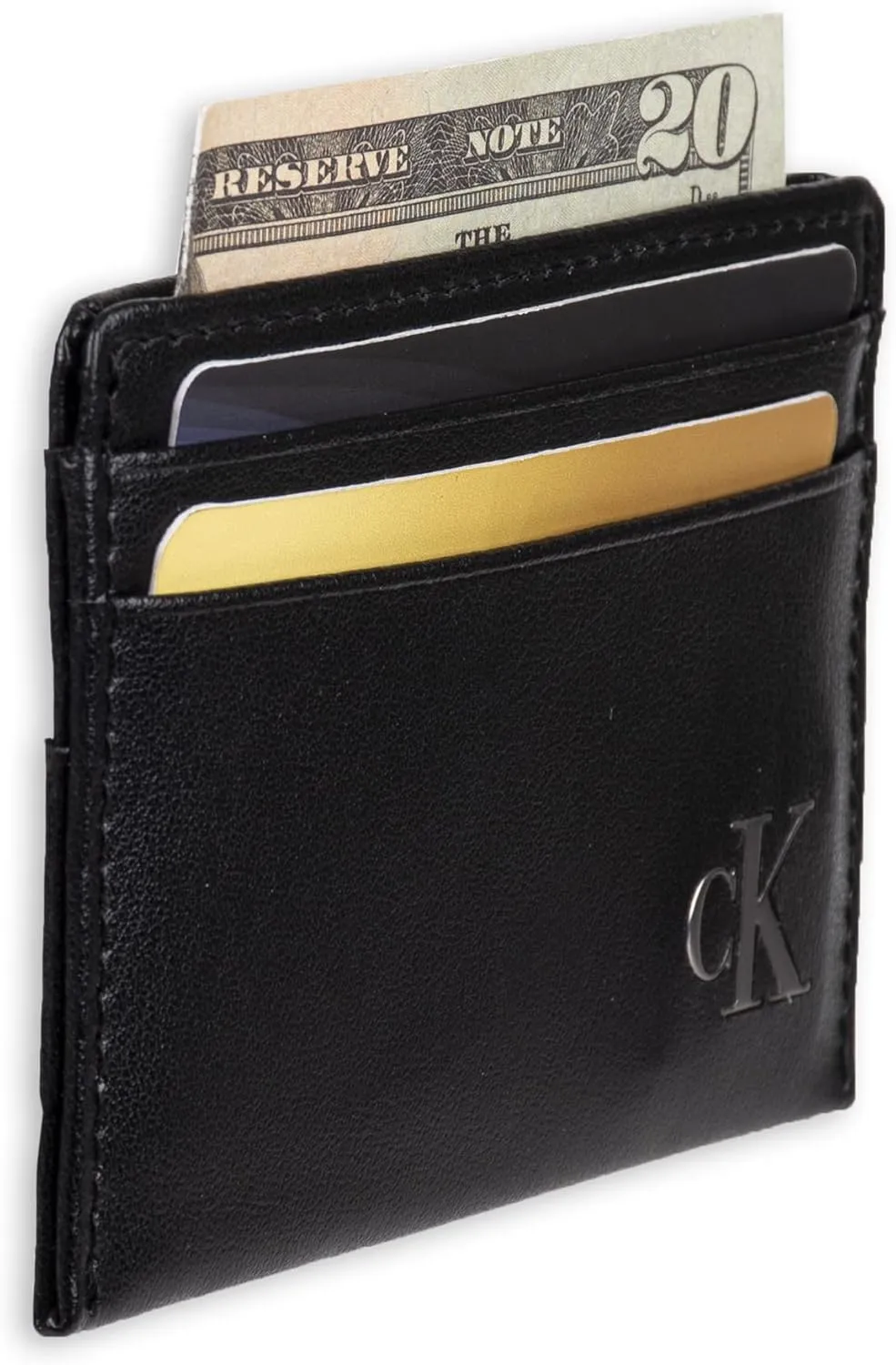 Calvin Klein Men's RFID Leather Slim Minimalist Card Case Wallet Sets