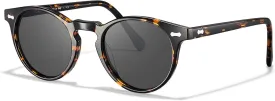 CARFIA Acetate Polarized Sunglasses for Men Retro Classic Round Shades