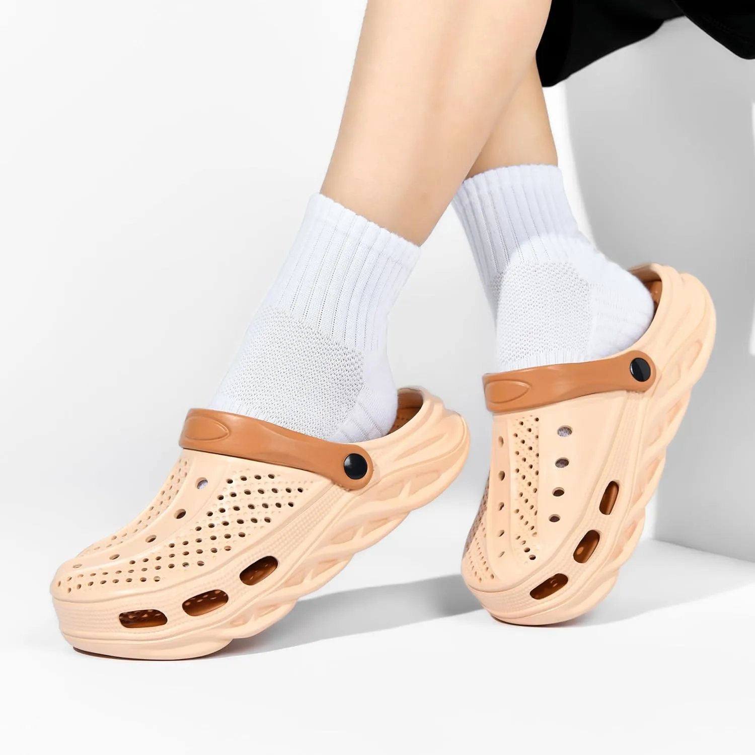 clootess Arch Support Garden Clogs Orthopedic Shoes for Women and Men Sandals Pillow Recovery Fasciitis Feet Insoles