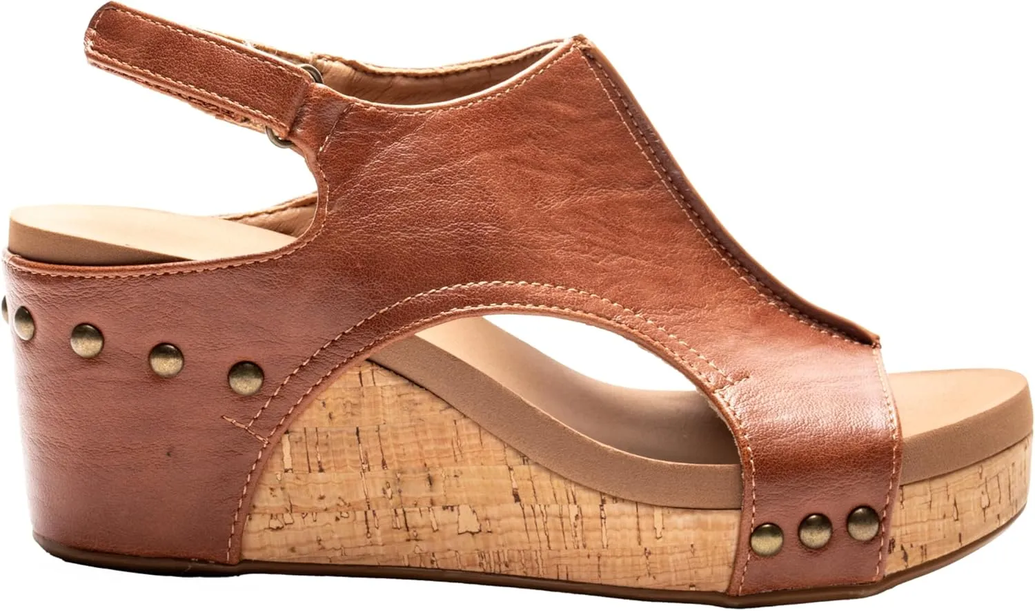 Corkys Footwear Womens Carley Wedges, Featuring Corkys EVA Foam Cushioned Insoles, A 2.5 Inch Heel, Lightweight For All Day Wear, And Hook And Loop Closure