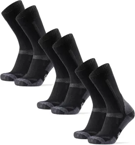 DANISH ENDURANCE Hiking Socks, Merino Wool Socks, Anti Blister, Cushioned, Breathable, Men & Women, 3-Pack