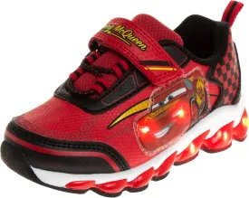 Disney Pixar Cars Boys Black/Red Lighted Sneaker (Toddler/Little Kid)