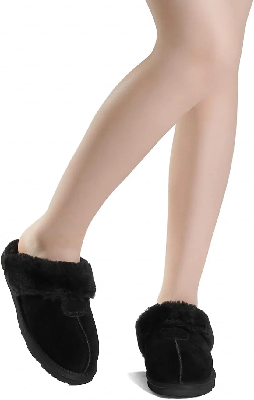 DREAM PAIRS Women's House Slippers Indoor Fuzzy Fluffy Furry Cozy Home Bedroom Comfy Winter Cute Warm Outdoor Shoes FuzzyEasy