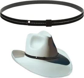 Gamboa Hat Bands for Cowboy and Cowgirl Western Accesories for Men and Women Leather Style Hat Belt Band