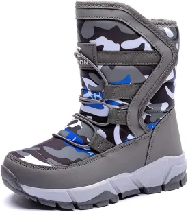 GUBARUN Boys Snow Boots Winter Waterproof Slip Resistant Cold Weather Shoes (Toddler/Little Kid/Big Kid)