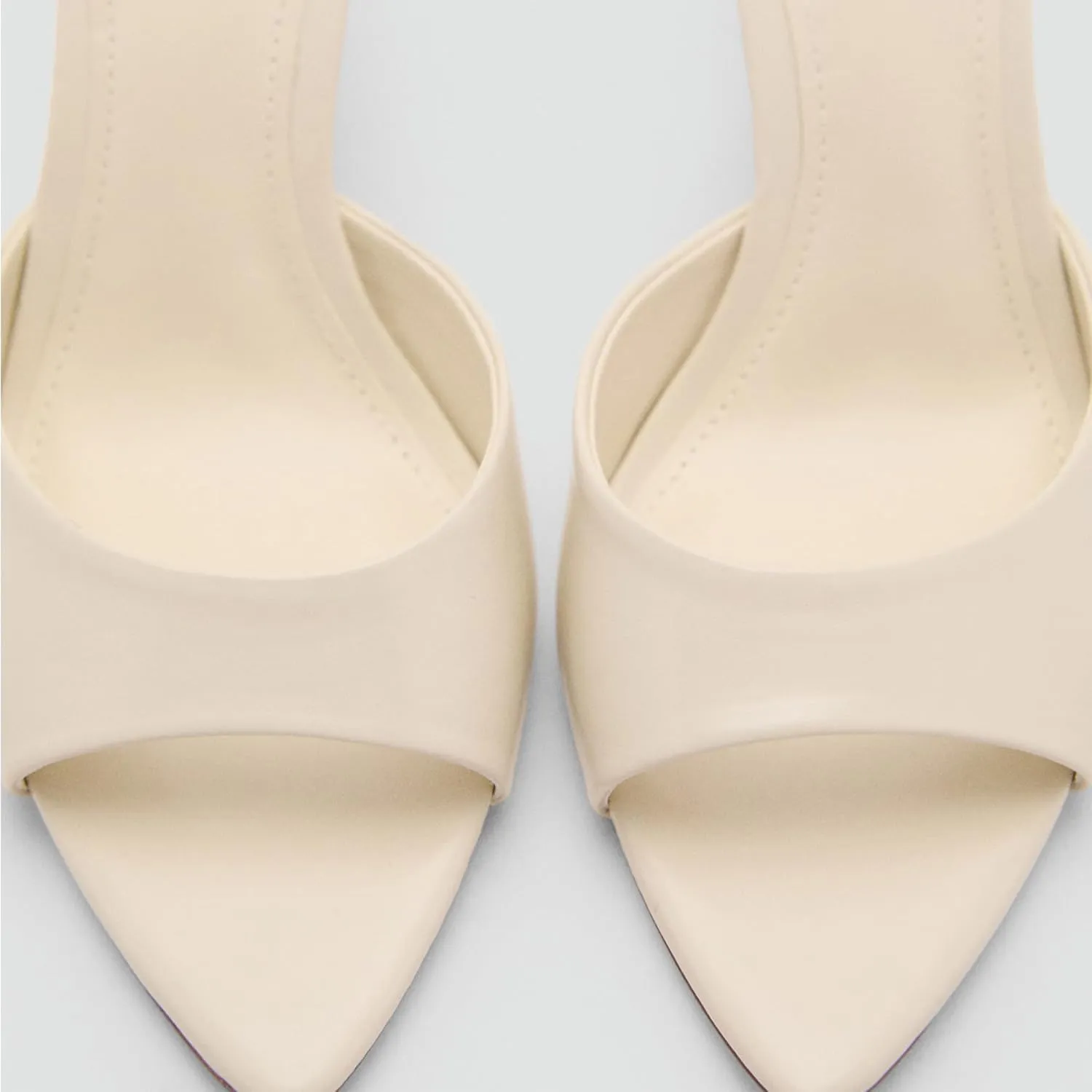 High Heel Mules for Women Slip On Open Pointed Toe Classy Patent Leather Stiletto Pumps Formal Slingback Mule Sandals Dress Walking Shoes