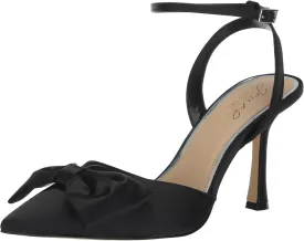 Jewel Badgley Mischka Yanna Satin Stiletto with Bow