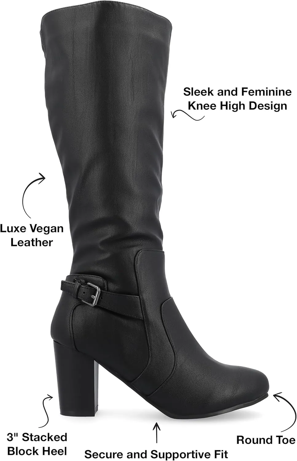 Journee Women's Wide Calf Carver Boots