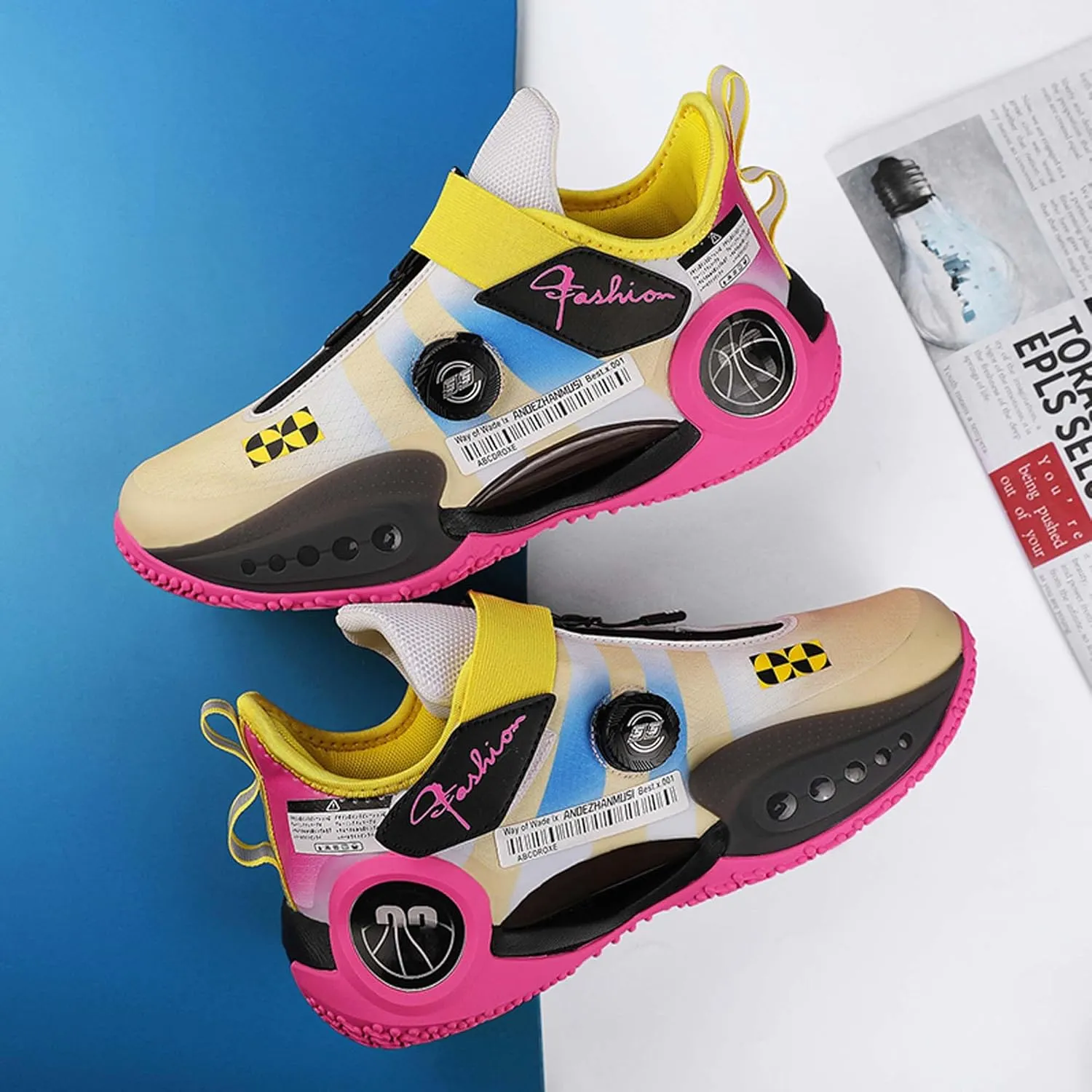 Men's Professional Basketball Shoes Non-Slip Training Low Top Sports Running Shoes Teenagers Fashion Sneakers Women's Outdoor Casual Sports Walking Shoes