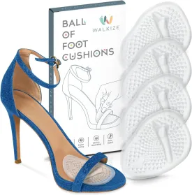 Metatarsal Pads | Ball of Foot Cushions (2 Pairs Foot Pads) All Day Pain Relief and Comfort One Size Fits Shoe Inserts