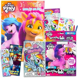 My Little Pony a New Generation Coloring Book Super Set for Kids - Bundle with 2 My Little Pony Activity Books with Mess-Free Coloring Pages, Tracing Pages, and More