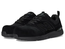 New Balance Men's Elite Lite Static Dissipative Medium Composite Toe, Industrial Work Shoe Lightweight & Slip Resistant, Black/Black, 12