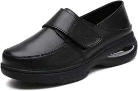 Nurse Shoes for Women Comfortable Nursing Shoes Slip On Waterproof Healthcare Work Sneakers White Leather for Running Gym