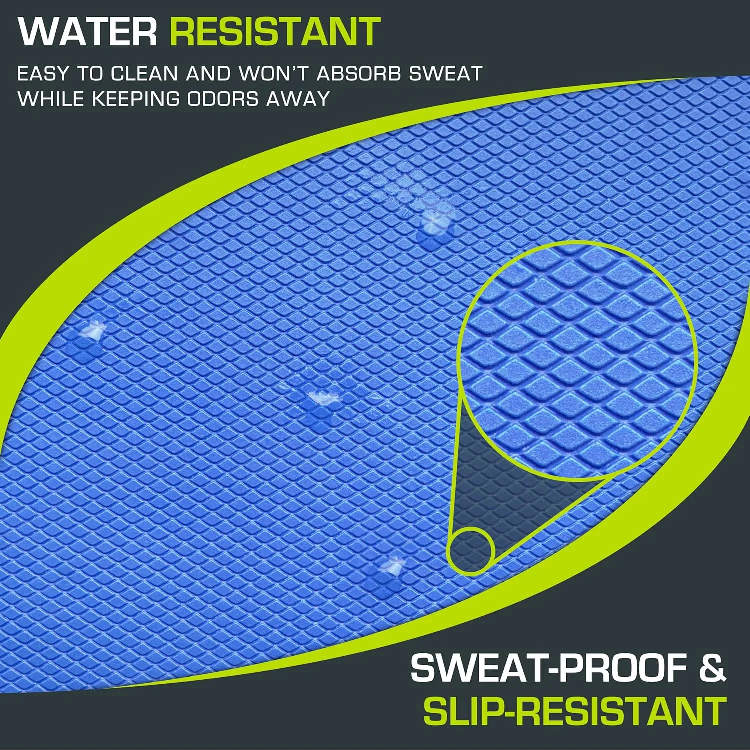 ProsourceFit Exercise Balance Pad  Large Cushioned Non-Slip Foam Mat & Knee Pad for Fitness, Stability Training, Physical Therapy