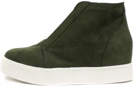 Soda Pointer - Mid Ankle Platform Sneaker w/Hidden Wedge and Side Zipper