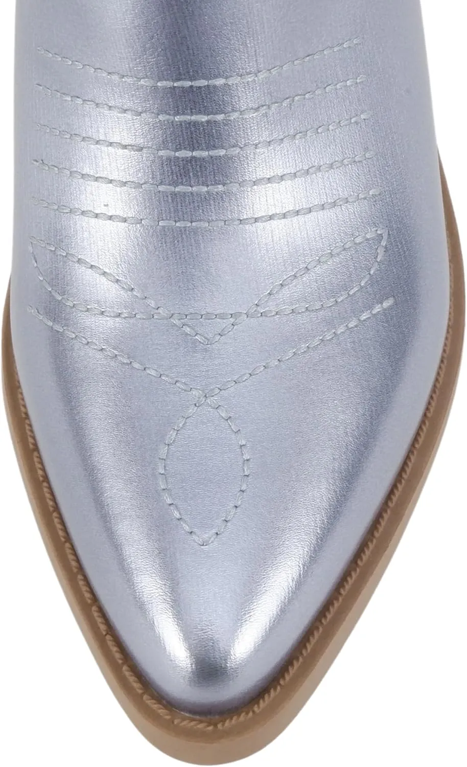 Soda RENO ~ Women Western Cowboy Stitched Pointe Toe Low Heel Ankle Mid Shaft Fashion Boots