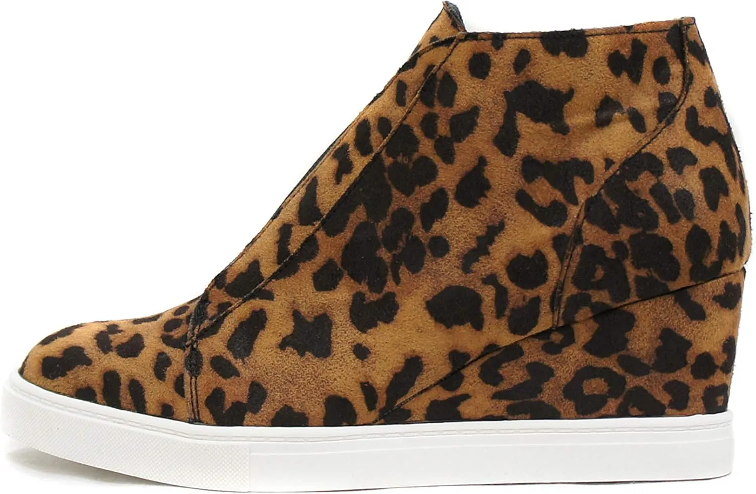 Soda Vesper - Mid Ankle Platform Sneaker w/Hidden Wedge and Side Zipper