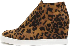 Soda Vesper - Mid Ankle Platform Sneaker w/Hidden Wedge and Side Zipper