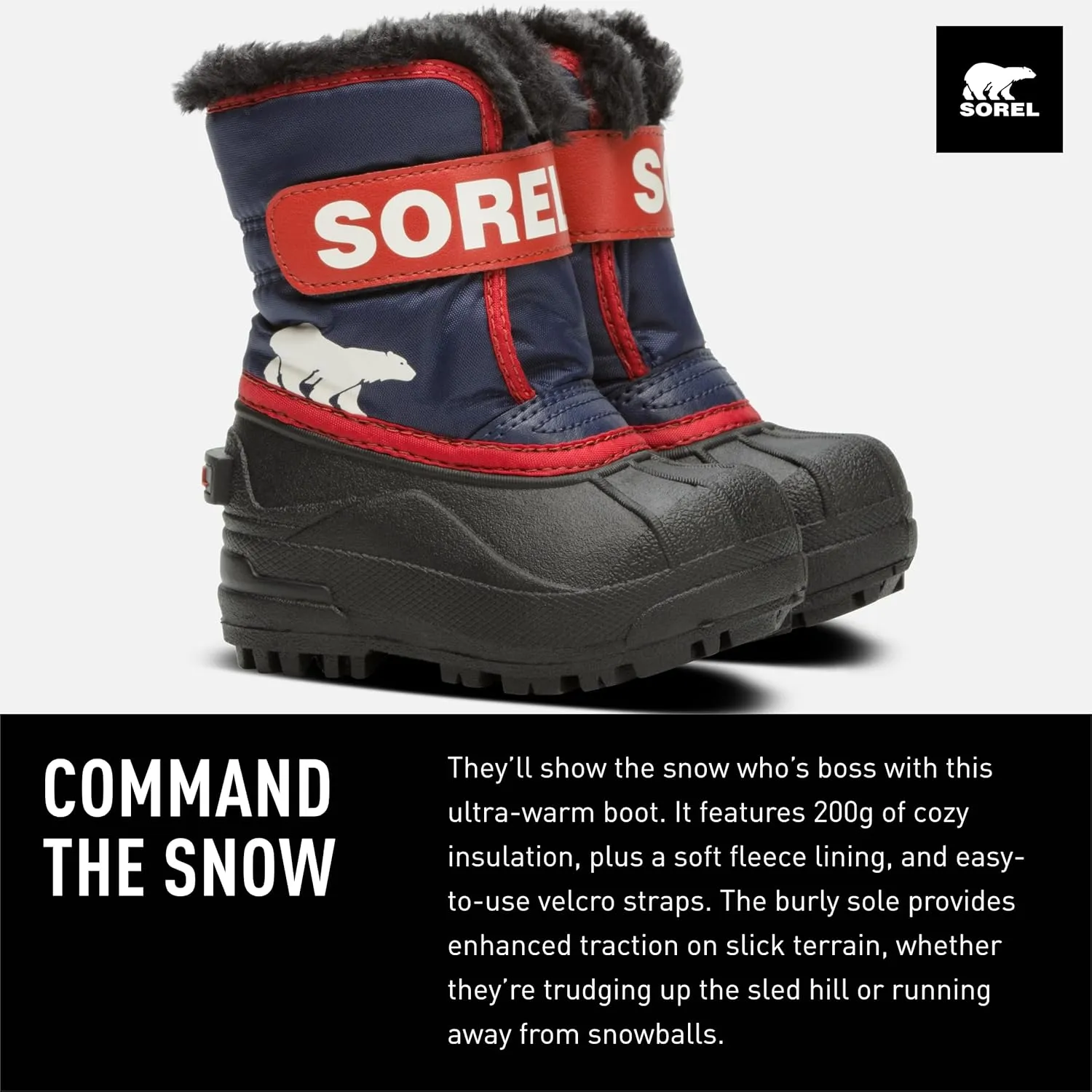 SOREL - Youth Snow Commander Snow Boots for Kids