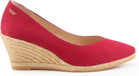 VISCATA Roses Espadrille Canvas Wedges Spain Handmade 2  Heel Woman Wedge Pumps with Organic Cotton Canvas and 100% Natural Jute Midsole for All Occasions: Casual, Work, Party