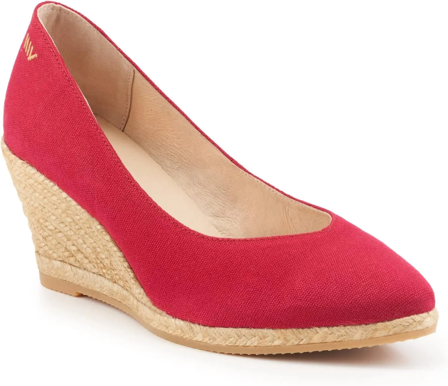 VISCATA Roses Espadrille Canvas Wedges Spain Handmade 2  Heel Woman Wedge Pumps with Organic Cotton Canvas and 100% Natural Jute Midsole for All Occasions: Casual, Work, Party