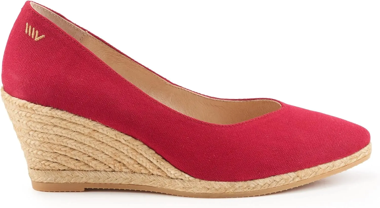 VISCATA Roses Espadrille Canvas Wedges Spain Handmade 2  Heel Woman Wedge Pumps with Organic Cotton Canvas and 100% Natural Jute Midsole for All Occasions: Casual, Work, Party