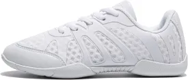 white Cheer Shoes for Womens Cheerleading shoes Girls Youth White Competition Cheerleading Gear Dance Shoe Sports Tennis Training Athletic Flats Breathable Soft comfortable kids cheer sneaker size