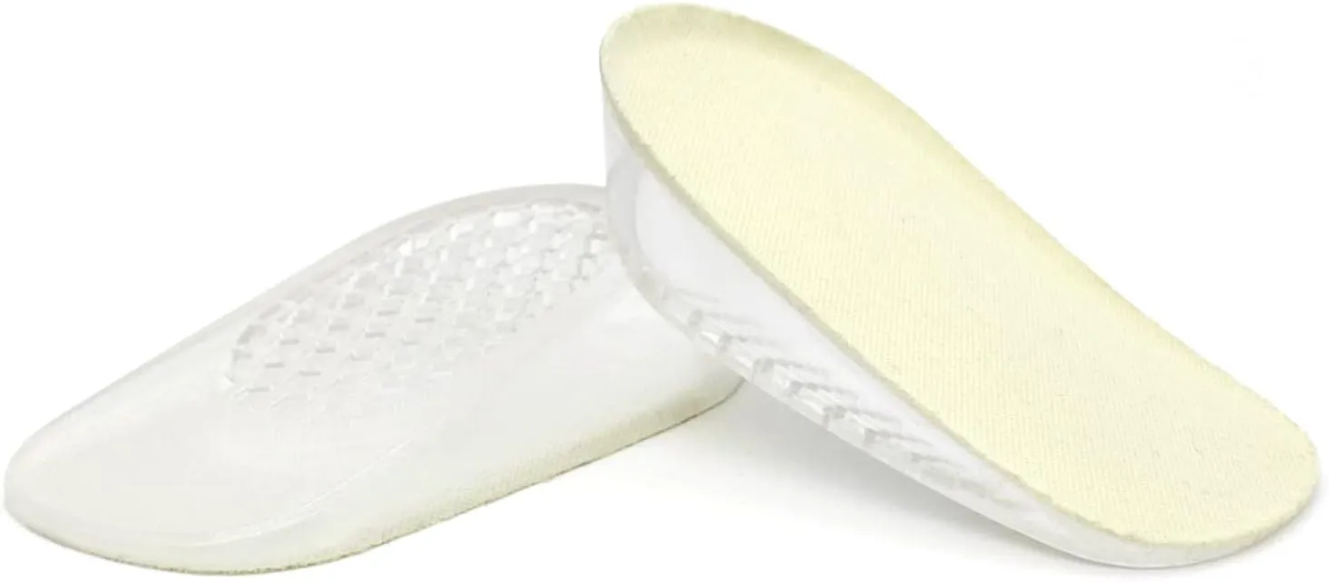 Wishlotus Height Increase Insoles, 0.98inch Invisible Heel Lift Inserts, Silicone Shoe Height Inserts for Women to Make You Taller 2.5cm (2.5cm/0.98in)