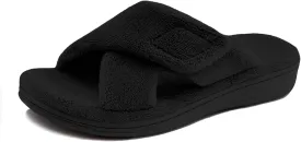 Women's Fuzzy Orthotic Arch Support Slippers Orthopedic Plantar Fasciitis Furry House Slide Slippers