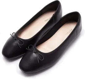 Women's Round Toe Ballet Flats Comfortable Bow Dressy Flats Shoes for Women