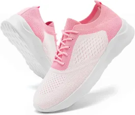 Womens Walking Shoes Tennis Slip On Sneakers Running Sport Workout Gym Shoes Athletic Non Slip Breathable Lightweight Fashion Casual Black US 6 to US 11.5