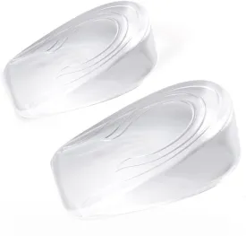 XINIFOOT Height Increase Insole (1 Pair) Gel Heel Cushion Pads Inserts, Invisible Silicone Insole 0.4 inch/0.8 inch/1.2 inch Height Lift Shoes Pads for Men, Women, Unisex-Adults, 1.2 inch