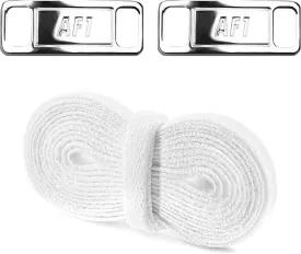 YLOKO Air Force 1 Original Laces with AF1 metal tags, 47-54 Flat Replacement Shoelaces for Air Force Ones Men Women Sneakers